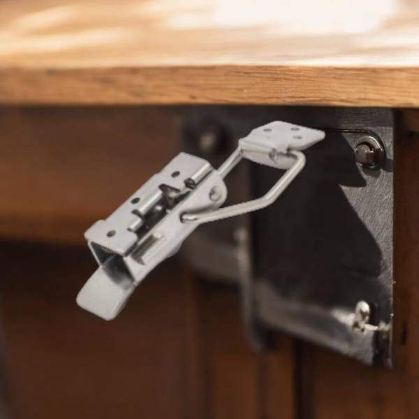 Накидной замок 151,8*38,9 мм., нержавеющая сталь / Эффективный и долговечный